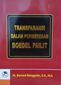 Image of Transparansi Dalam Boedel Pailit