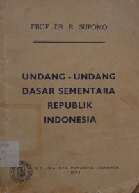 Image of Undang-Undang Dasar Sementara Republik Indonesia