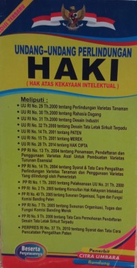 Image of Undang-Undang Perlindungan HAKI (Hak Atas Kekayaan Intelektual)